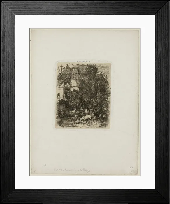 Framed Print : The House with the Curved Facade, from Revue Fantaisiste, 1861 Framed Print : The House with the Curved Facade, from Revue Fantaisiste, 1861