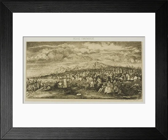 Framed Print : The Roman Army, from Revue Fantaisiste, 1856. Creator: Rodolphe Bresdin Framed Print : The Roman Army, from Revue Fantaisiste, 1856. Creator: Rodolphe Bresdin