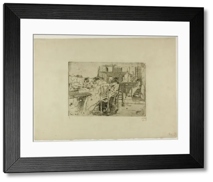 Framed Print : Untitled (Girls Saying Grace), 1885. Creator: Robert Frederick Blum Framed Print : Untitled (Girls Saying Grace), 1885. Creator: Robert Frederick Blum