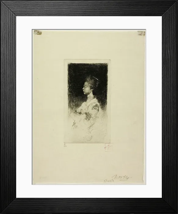 Framed Print : Small Head, n. d. Creator: Robert Frederick Blum Framed Print : Small Head, n. d. Creator: Robert Frederick Blum
