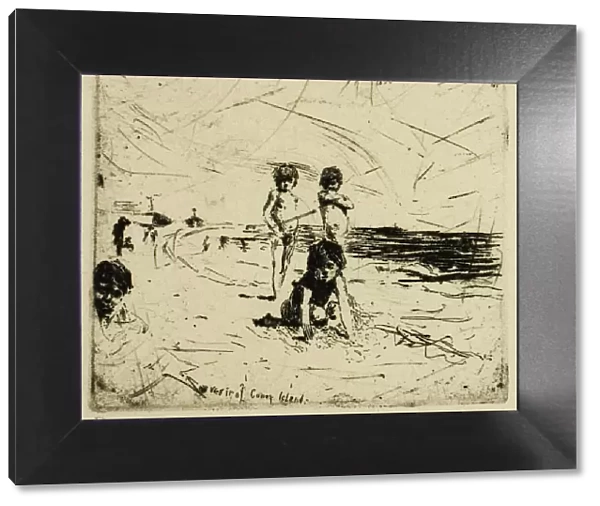 Souvenir of Coney Island, 1880. Creator: Robert Frederick Blum