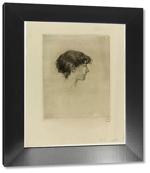 Head of a Girl, Profile, n. d. Creator: Robert Frederick Blum