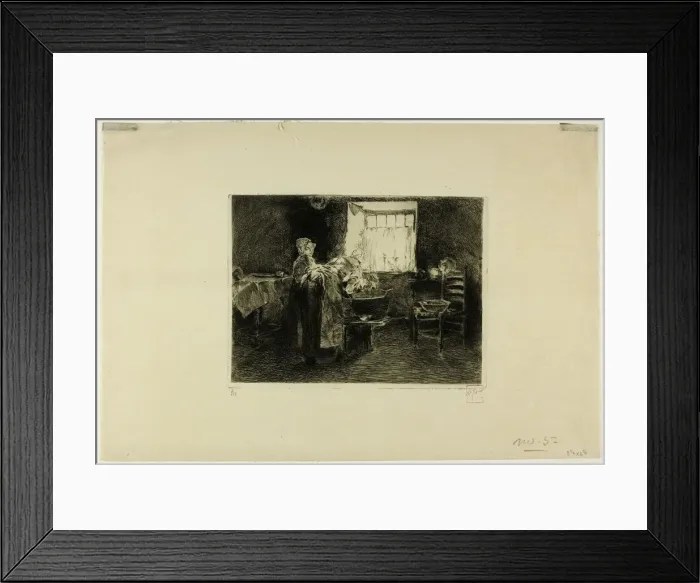 Framed Print : Wash Day, n. d. Creator: Robert Frederick Blum Framed Print : Wash Day, n. d. Creator: Robert Frederick Blum