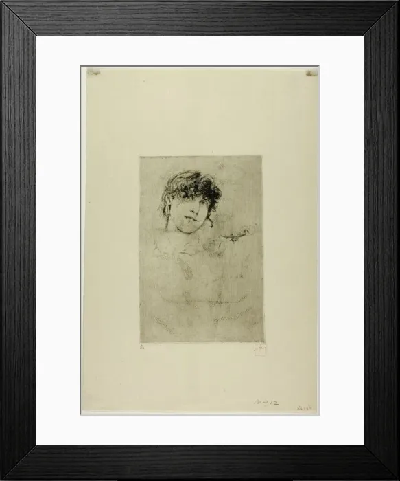 Framed Print : Jennie Gerson, c. 1880. Creator: Robert Frederick Blum Framed Print : Jennie Gerson, c. 1880. Creator: Robert Frederick Blum