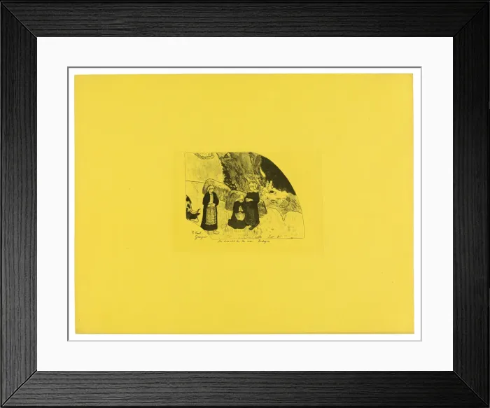 Framed Print : Les drames de la mer: Bretagne (Dramas of the Sea: Brittany), from the Volpini Suite Framed Print : Les drames de la mer: Bretagne (Dramas of the Sea: Brittany), from the Volpini Suite