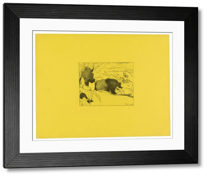 Framed Print : The Laundresses, from the Volpini Suite, 1889. Creator: Paul Gauguin Framed Print : The Laundresses, from the Volpini Suite, 1889. Creator: Paul Gauguin