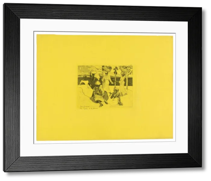 Framed Print : Les cigales et les fourmis (The Grasshoppers and the Ants), from the Volpini Suite, 1889 Framed Print : Les cigales et les fourmis (The Grasshoppers and the Ants), from the Volpini Suite, 1889
