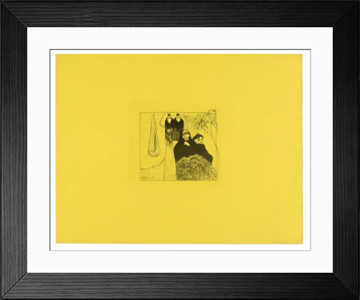 Framed Print : Old Women of Arles, from the Volpini Suite, 1889. Creator: Paul Gauguin Framed Print : Old Women of Arles, from the Volpini Suite, 1889. Creator: Paul Gauguin