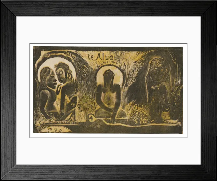 Framed Print : Te atua (The God) from the Noa Noa Suite, 1893 / 94. Creator: Paul Gauguin Framed Print : Te atua (The God) from the Noa Noa Suite, 1893 / 94. Creator: Paul Gauguin