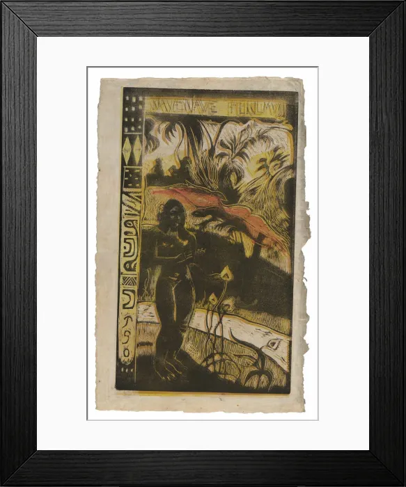 Framed Print : Nave nave fenua (Delightful Land), from the Noa Noa Suite, 1893-94 Framed Print : Nave nave fenua (Delightful Land), from the Noa Noa Suite, 1893-94
