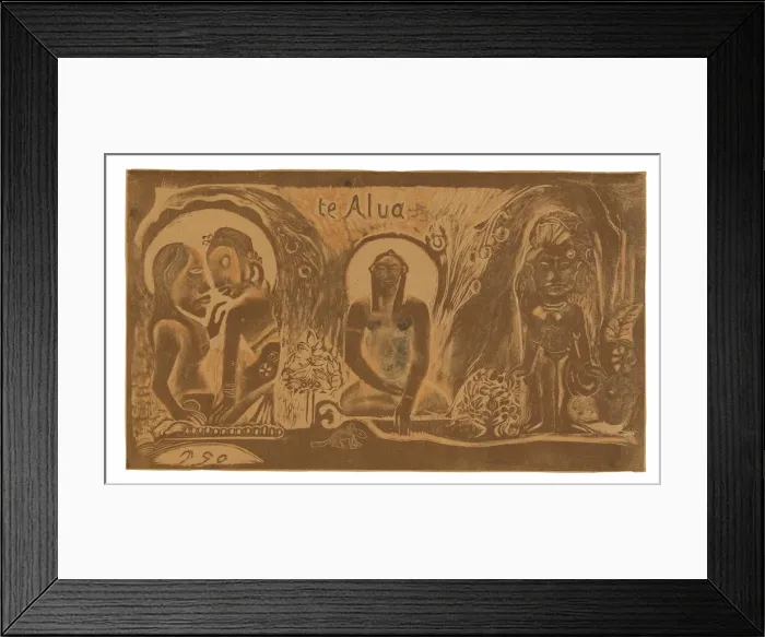 Framed Print : Te atua (The God), from the Noa Noa Suite, 1893 / 94. Creator: Paul Gauguin Framed Print : Te atua (The God), from the Noa Noa Suite, 1893 / 94. Creator: Paul Gauguin