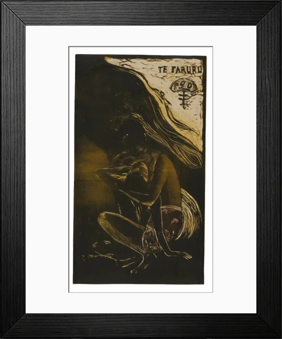 Framed Print : Te faruru (Here We Make Love), from the Noa Noa Suite, 1893 / 94. Creator: Paul Gauguin Framed Print : Te faruru (Here We Make Love), from the Noa Noa Suite, 1893 / 94. Creator: Paul Gauguin
