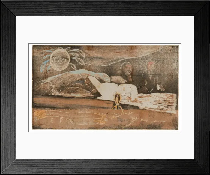 Framed Print : Te po (The Night) from the Noa Noa Suite, 1893 / 94. Creator: Paul Gauguin Framed Print : Te po (The Night) from the Noa Noa Suite, 1893 / 94. Creator: Paul Gauguin