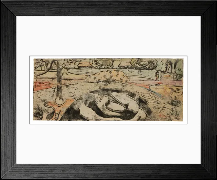 Framed Print : Manao tupapau (She Thinks of the Ghost or The Ghost Thinks of Her), 1894 / 95 Framed Print : Manao tupapau (She Thinks of the Ghost or The Ghost Thinks of Her), 1894 / 95