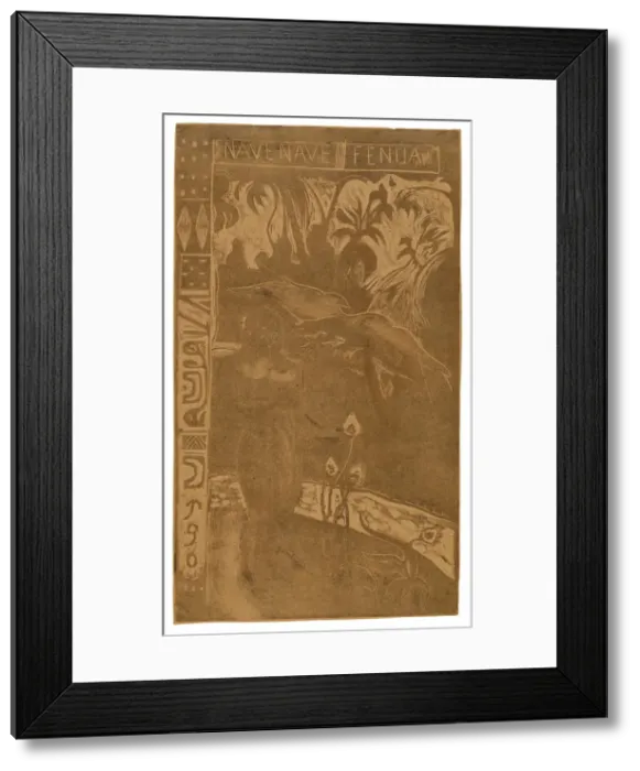 Framed Print : Nave nave fenua (Delightful Land), from the Noa Noa Suite, 1893-94 Framed Print : Nave nave fenua (Delightful Land), from the Noa Noa Suite, 1893-94