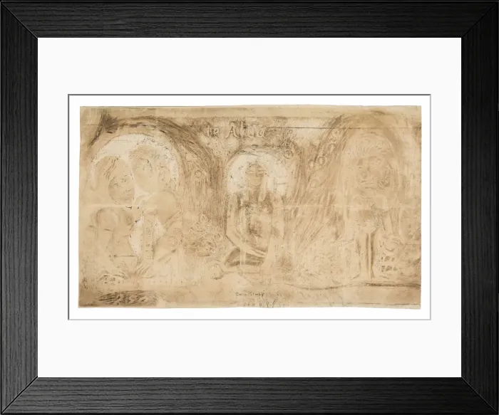 Framed Print : Te atua (The God), from the Noa Noa Suite, 1893 / 94. Creator: Paul Gauguin Framed Print : Te atua (The God), from the Noa Noa Suite, 1893 / 94. Creator: Paul Gauguin