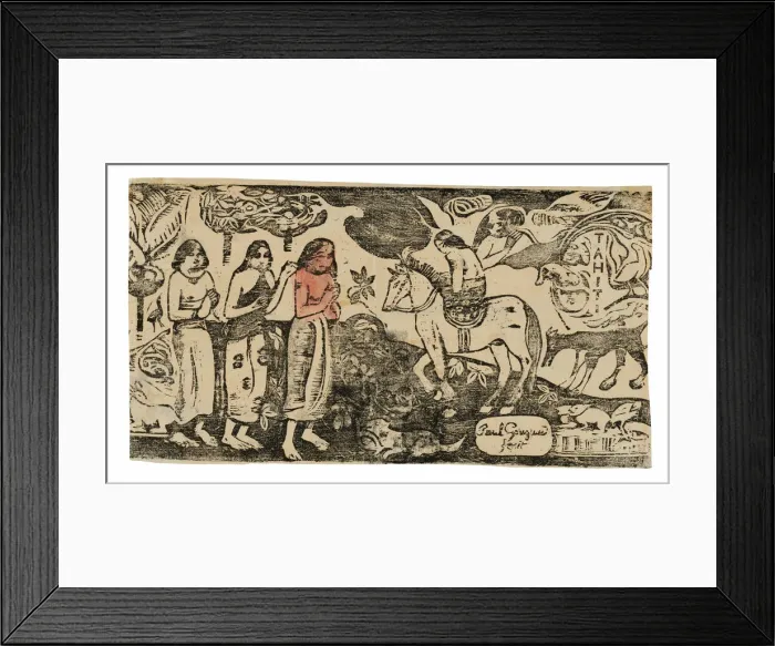 Framed Print : Change of Residence, from the Suite of Late Wood-Block Prints, 1899 Framed Print : Change of Residence, from the Suite of Late Wood-Block Prints, 1899