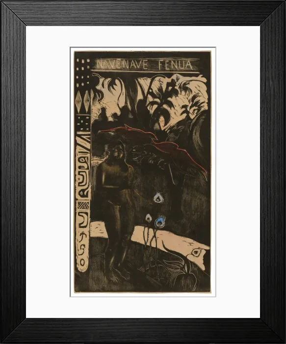 Framed Print : Nave nave fenua (Delightful Land), from the Noa Noa Suite, 1893 / 94. Creator: Paul Gauguin Framed Print : Nave nave fenua (Delightful Land), from the Noa Noa Suite, 1893 / 94. Creator: Paul Gauguin