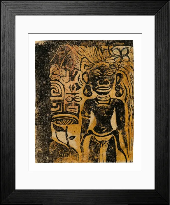 Framed Print : Tahitian Idol-the Goddess Hina, 1894 / 95. Creator: Paul Gauguin Framed Print : Tahitian Idol-the Goddess Hina, 1894 / 95. Creator: Paul Gauguin