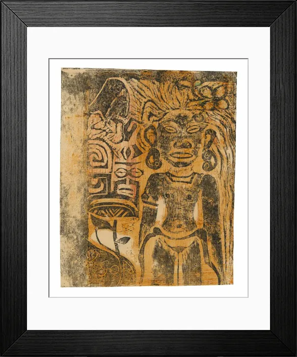 Framed Print : Tahitian Idol-the Goddess Hina, 1894 / 95. Creator: Paul Gauguin Framed Print : Tahitian Idol-the Goddess Hina, 1894 / 95. Creator: Paul Gauguin