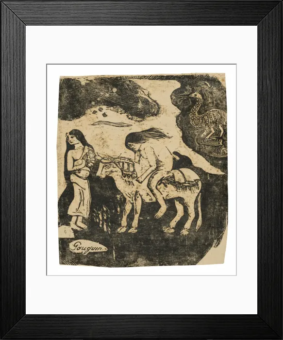 Framed Print : The Rape of Europa, from the Suite of Late Wood-Block Prints, 1898 / 99 Framed Print : The Rape of Europa, from the Suite of Late Wood-Block Prints, 1898 / 99