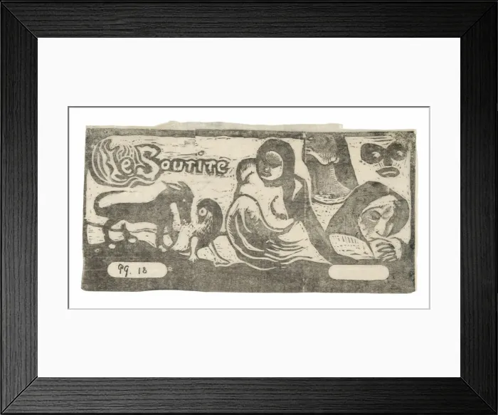 Framed Print : Three People, a Mask, a Fox, and a Bird, headpiece for Le sourire, 1899 Framed Print : Three People, a Mask, a Fox, and a Bird, headpiece for Le sourire, 1899