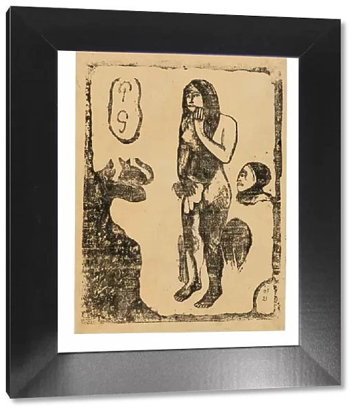 Eve, from the Suite of Late Wood-Block Prints, 1898  /  99. Creator: Paul Gauguin