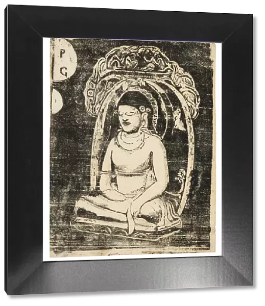 Buddha, from the Suite of Late Wood-Block Prints, 1898  /  99. Creator: Paul Gauguin