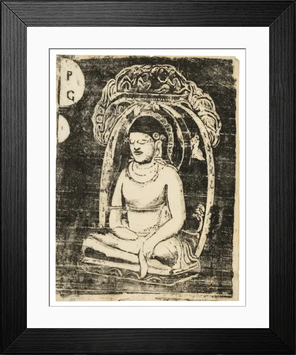 Framed Print : Buddha, from the Suite of Late Wood-Block Prints, 1898 / 99. Creator: Paul Gauguin Framed Print : Buddha, from the Suite of Late Wood-Block Prints, 1898 / 99. Creator: Paul Gauguin