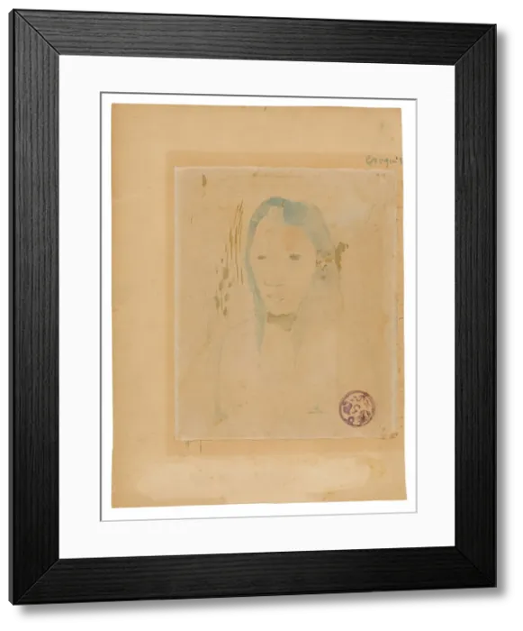 Framed Print : Bust of a Tahitian Woman, 1894. Creator: Paul Gauguin Framed Print : Bust of a Tahitian Woman, 1894. Creator: Paul Gauguin