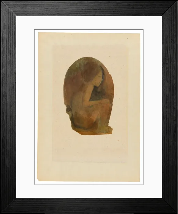 Framed Print : Seated Tahitian Youth, 1894 / 1903. Creator: Paul Gauguin Framed Print : Seated Tahitian Youth, 1894 / 1903. Creator: Paul Gauguin