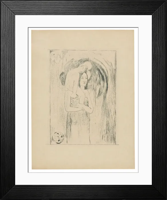 Framed Print : Ia orana Maria (Hail Mary), 1894 / 95, published Mar. 1895. Creator: Paul Gauguin Framed Print : Ia orana Maria (Hail Mary), 1894 / 95, published Mar. 1895. Creator: Paul Gauguin