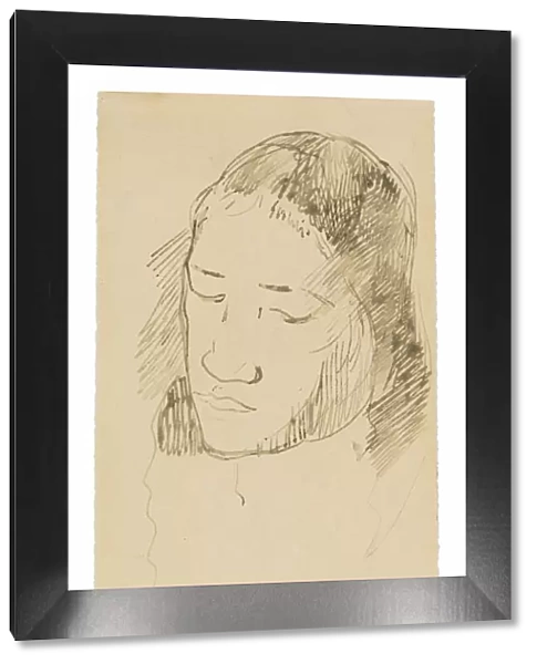 Head of a Tahitian Woman (recto), Sketches of Anatomical Details (verso), 1891  /  93
