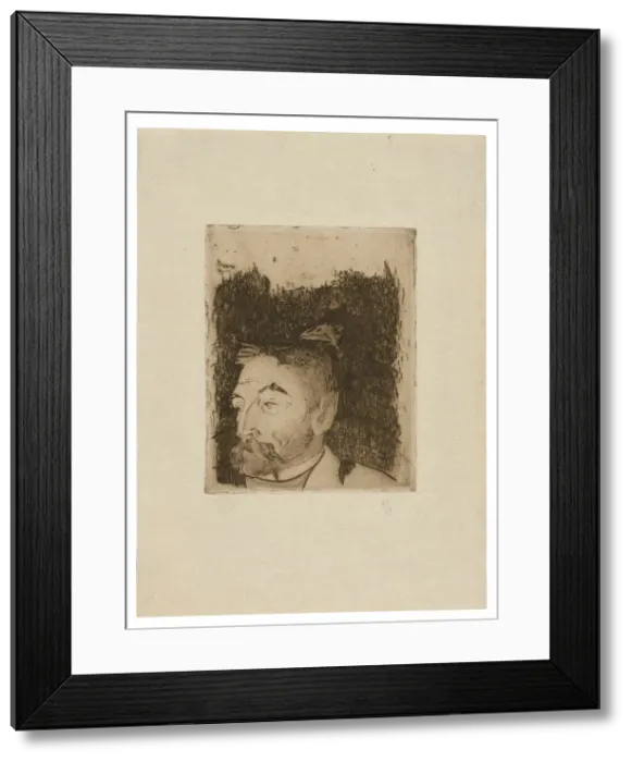Framed Print : Portrait of Stephane Mallarme, 1891, printed 1919. Creator: Paul Gauguin Framed Print : Portrait of Stephane Mallarme, 1891, printed 1919. Creator: Paul Gauguin