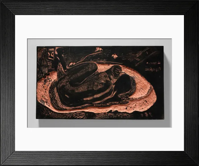 Framed Print : Manao tupapau (She Thinks of the Ghost or The Ghost Thinks of Her) Framed Print : Manao tupapau (She Thinks of the Ghost or The Ghost Thinks of Her)
