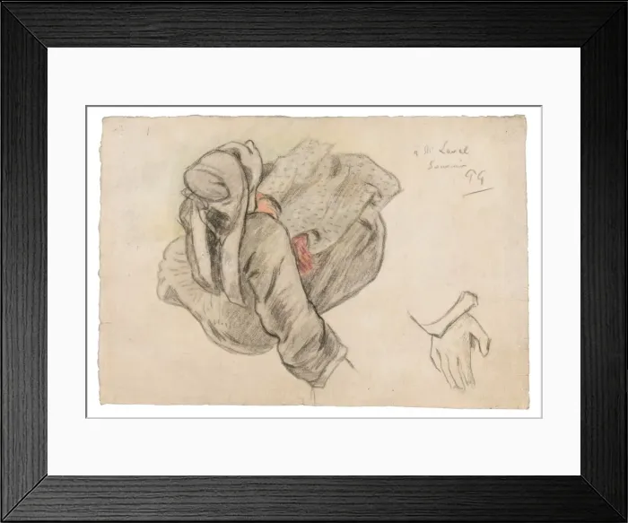Framed Print : Seated Breton Woman, 1886. Creator: Paul Gauguin Framed Print : Seated Breton Woman, 1886. Creator: Paul Gauguin