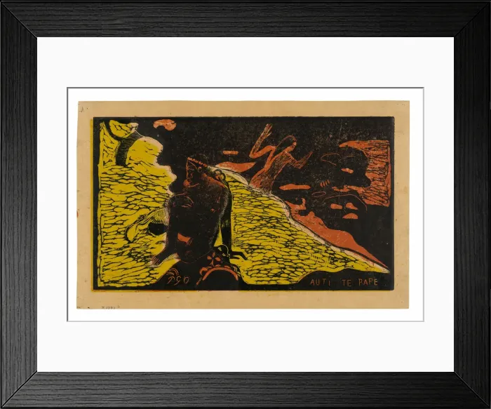 Framed Print : Auti te pape (Women at the River), from the Noa Noa Suite, 1894. Creator: Paul Gauguin Framed Print : Auti te pape (Women at the River), from the Noa Noa Suite, 1894. Creator: Paul Gauguin