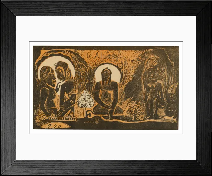 Framed Print : Te atua (The God), from the Noa Noa Suite, 1894. Creator: Paul Gauguin Framed Print : Te atua (The God), from the Noa Noa Suite, 1894. Creator: Paul Gauguin