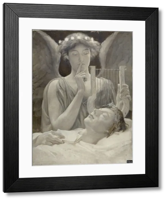Framed Print : Keats Last Sonnet, 1887. Creator: Will H. Low Framed Print : Keats Last Sonnet, 1887. Creator: Will H. Low