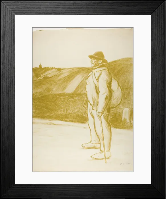 Framed Print : The Tramp, 1897. Creator: Theophile Alexandre Steinlen Framed Print : The Tramp, 1897. Creator: Theophile Alexandre Steinlen