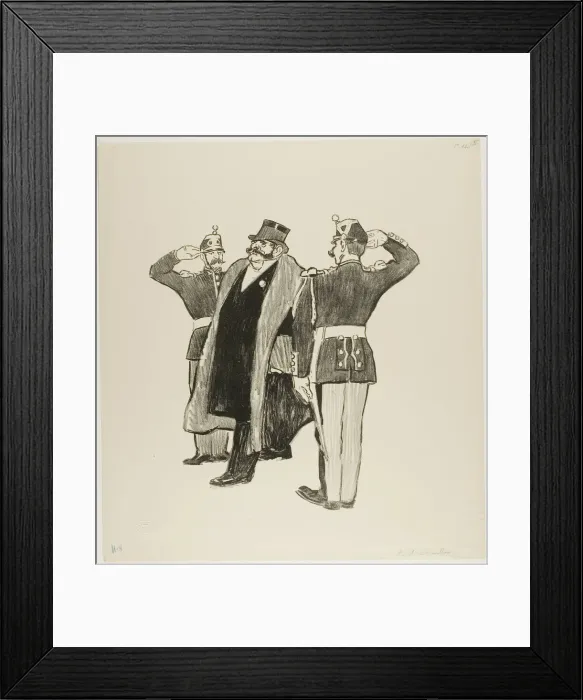 Framed Print : One Hundred Million, February 1894. Creator: Theophile Alexandre Steinlen Framed Print : One Hundred Million, February 1894. Creator: Theophile Alexandre Steinlen