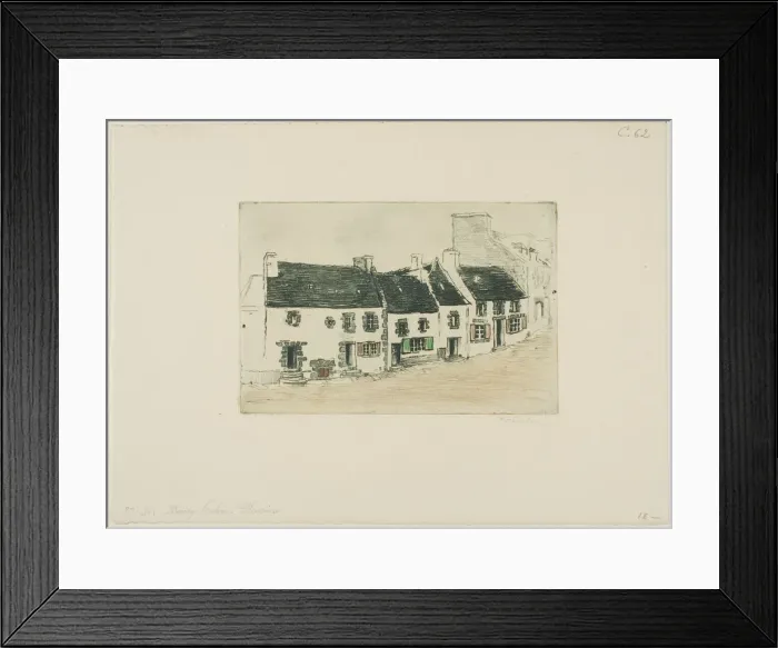 Framed Print : Breton Market Town, Plestin, 1902. Creator: Theophile Alexandre Steinlen Framed Print : Breton Market Town, Plestin, 1902. Creator: Theophile Alexandre Steinlen