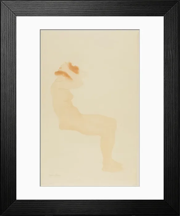Framed Print : Woman in Profile Fixing Her Hair, 883. Creator: Theophile Alexandre Steinlen Framed Print : Woman in Profile Fixing Her Hair, 883. Creator: Theophile Alexandre Steinlen