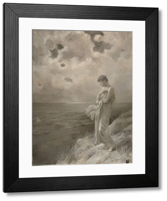 Framed Print : Sonnet: When I have fears that I may cease to be, 1887. Creator: Will H. Low Framed Print : Sonnet: When I have fears that I may cease to be, 1887. Creator: Will H. Low
