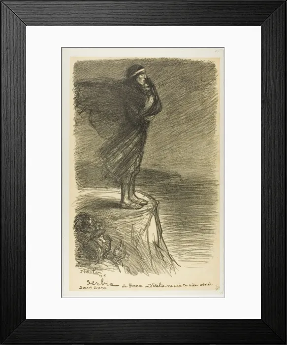 Framed Print : Serbia: Sister Anne, plate twenty from Actualites, published January 1916 Framed Print : Serbia: Sister Anne, plate twenty from Actualites, published January 1916