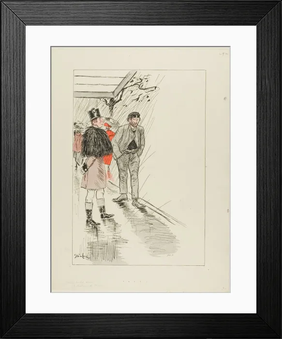 Framed Print : Vagrant of Paris, published 1892-1900. Creator: Theophile Alexandre Steinlen Framed Print : Vagrant of Paris, published 1892-1900. Creator: Theophile Alexandre Steinlen