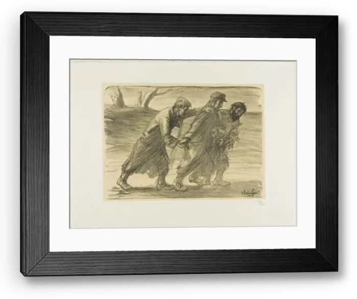 Framed Print : Three Comrades, plate five from Actualites, 1915. Creator Framed Print : Three Comrades, plate five from Actualites, 1915. Creator