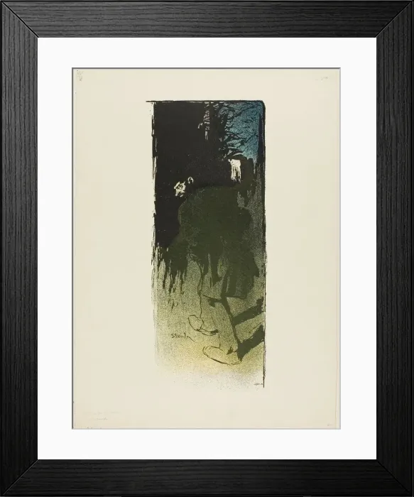 Framed Print : La Nuit, published November 17, 1895. Creator: Theophile Alexandre Steinlen Framed Print : La Nuit, published November 17, 1895. Creator: Theophile Alexandre Steinlen