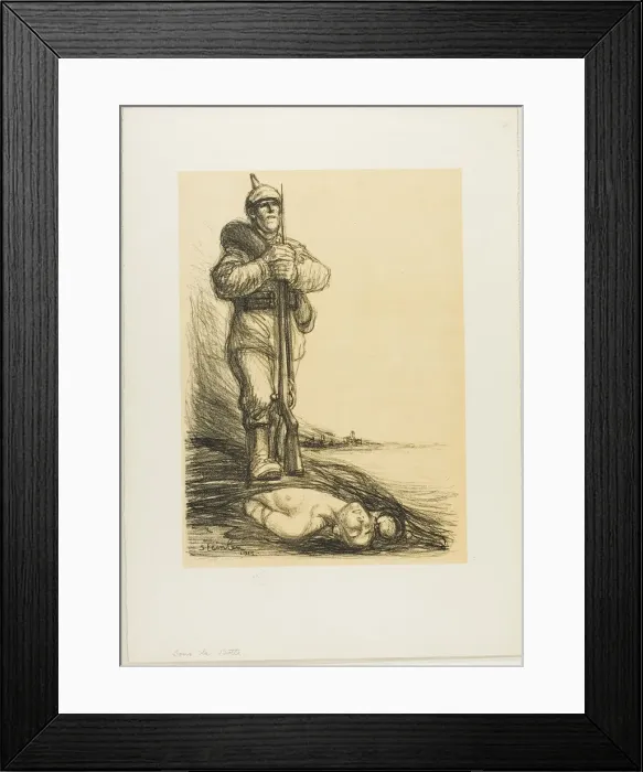 Framed Print : Under the Boot, 1915. Creator: Theophile Alexandre Steinlen Framed Print : Under the Boot, 1915. Creator: Theophile Alexandre Steinlen
