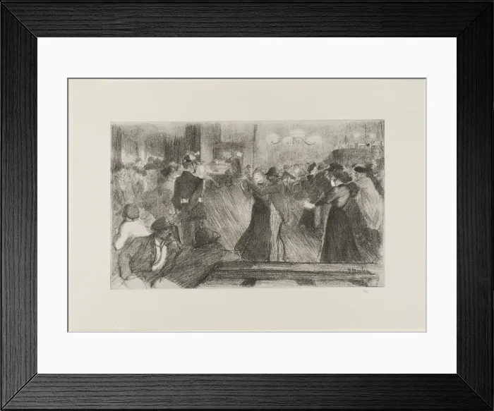 Framed Print : Dance Hall, 1898. Creator: Theophile Alexandre Steinlen Framed Print : Dance Hall, 1898. Creator: Theophile Alexandre Steinlen